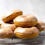 Baked Pumpkin Doughnuts with Maple Cinnamon Glaze