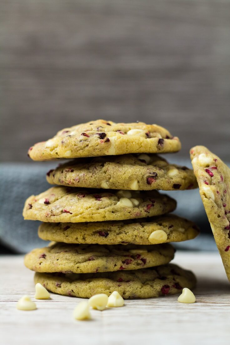 White Chocolate Raspberry Cookies - Simply Bake