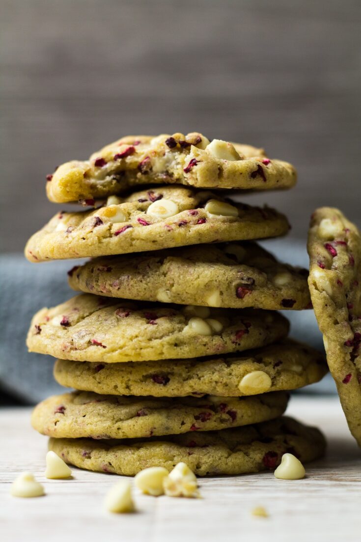 White Chocolate Raspberry Cookies - Simply Bake