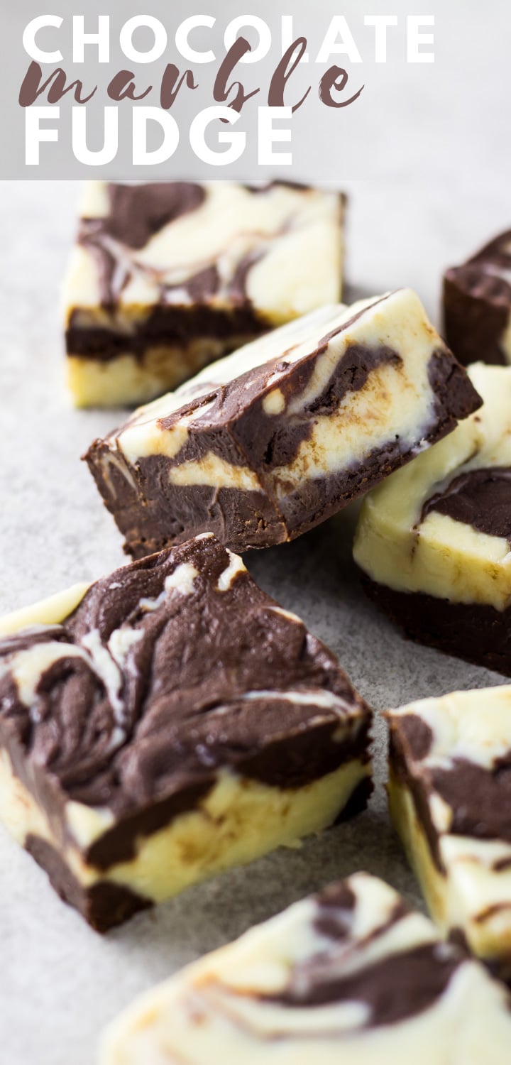 Chocolate Marble Fudge - Simply Bake