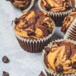Chocolate Peanut Butter Banana Muffins
