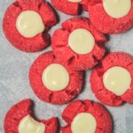 Red Velvet Thumbprint Cookies