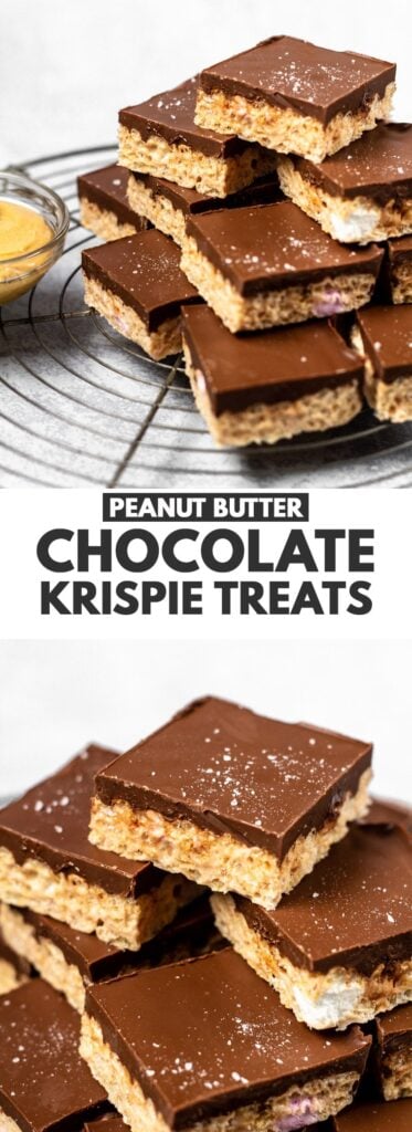 Chocolate Peanut Butter Krispie Treats