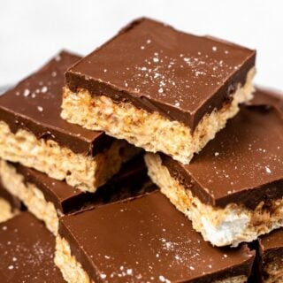 Chocolate Peanut Butter Krispie Treats