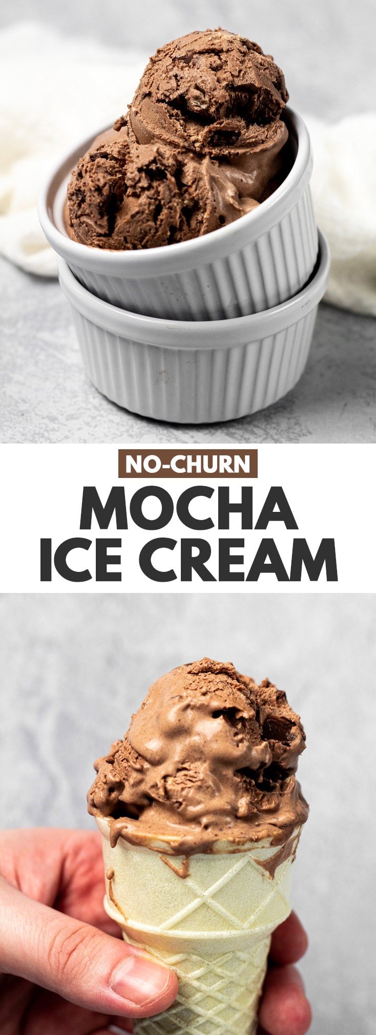No-Churn Mocha Ice Cream