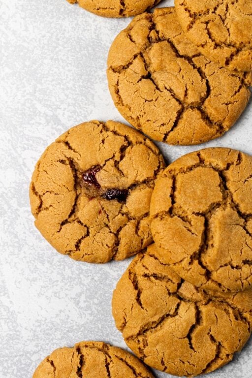 Peanut Butter & Jam Cookies - Simply Bake
