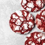 Red Velvet Crinkle Cookies