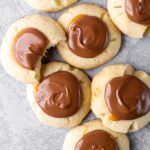Twix Thumbprint Cookies