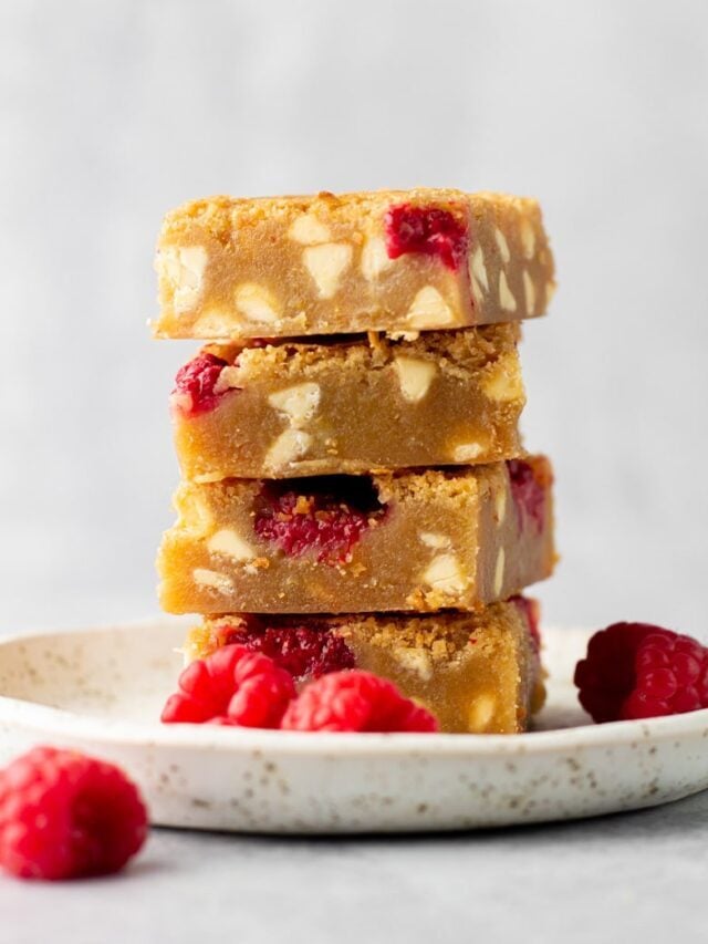 White Chocolate Raspberry Blondies