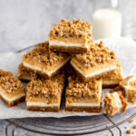 Pumpkin Cheesecake Streusel Bars