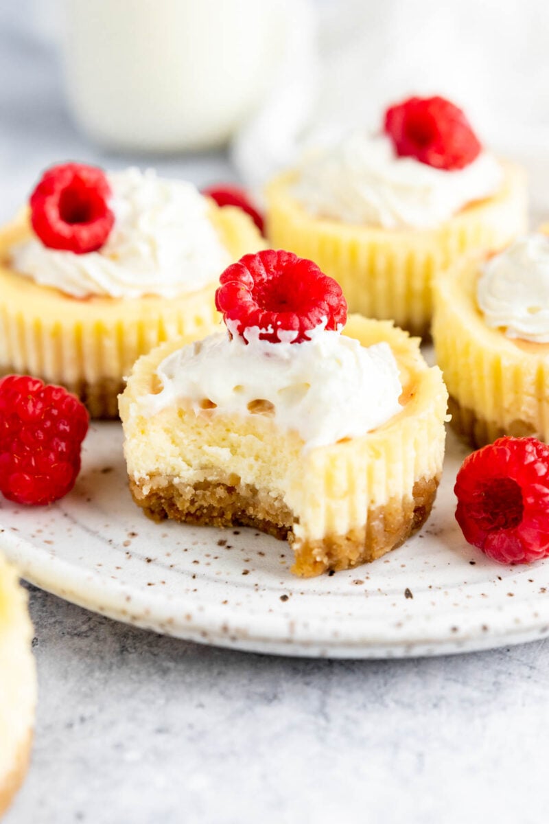 Mini Raspberry Cheesecakes Raspberry Swirl Mini Cheesecakes - Simply Bake