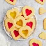 Stained Glass Heart Cookies