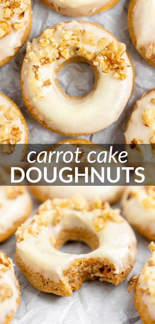 Baked Carrot Cake Doughnuts